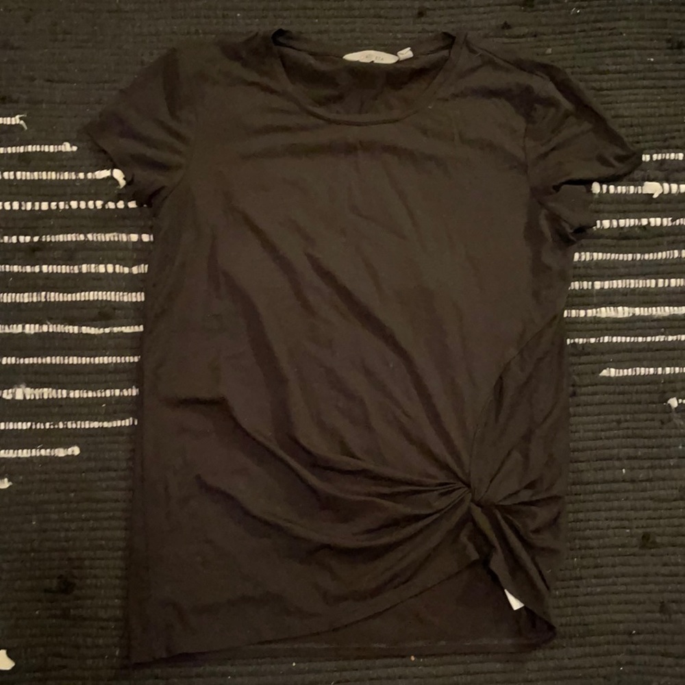 Athleta Black Knot Tee